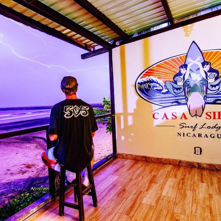 Sirena Surf Lodge Miramar Nicaragua المظهر الخارجي الصورة